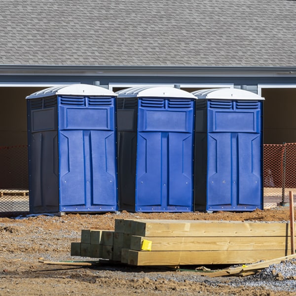 what is the maximum capacity for a single porta potty in Ellenburg NY